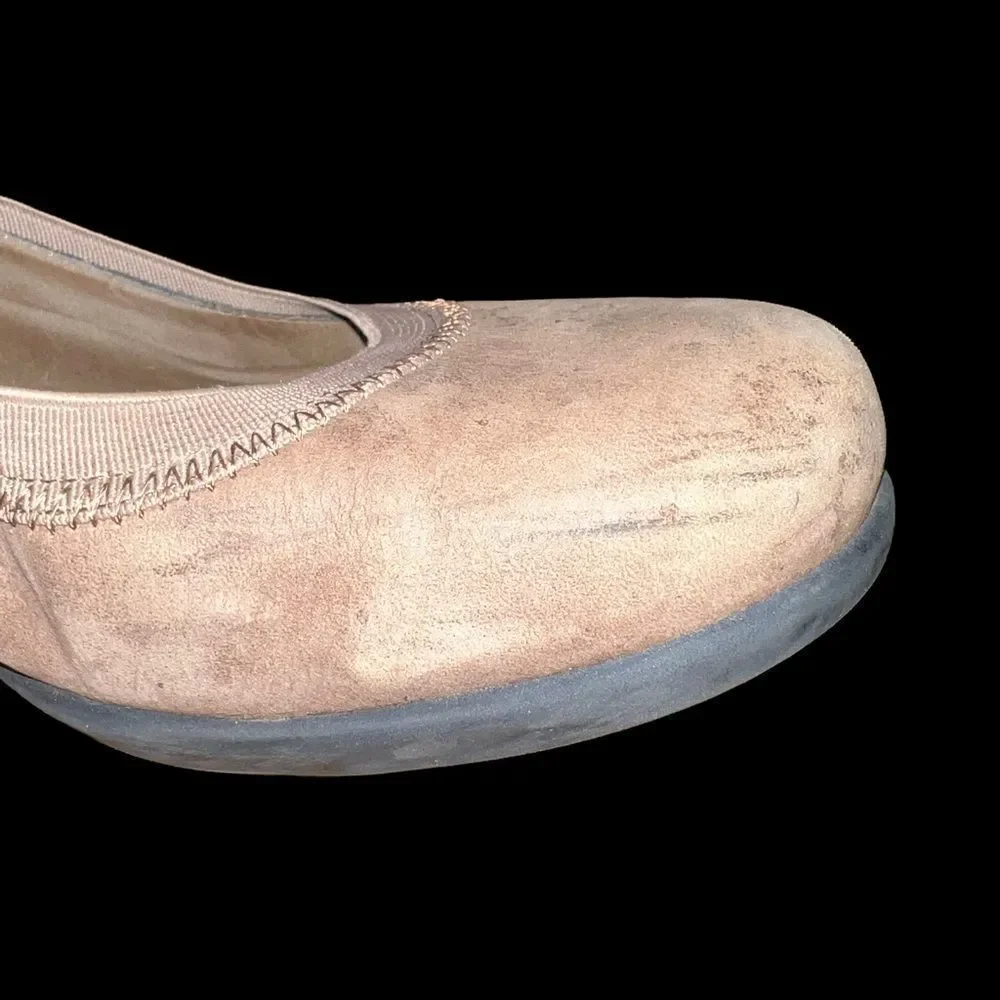 Laura Lansdale brown leather comfort‎ Bailey flat women’s size 9M